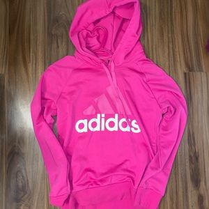 Adidas essentials linear pull over hoodie